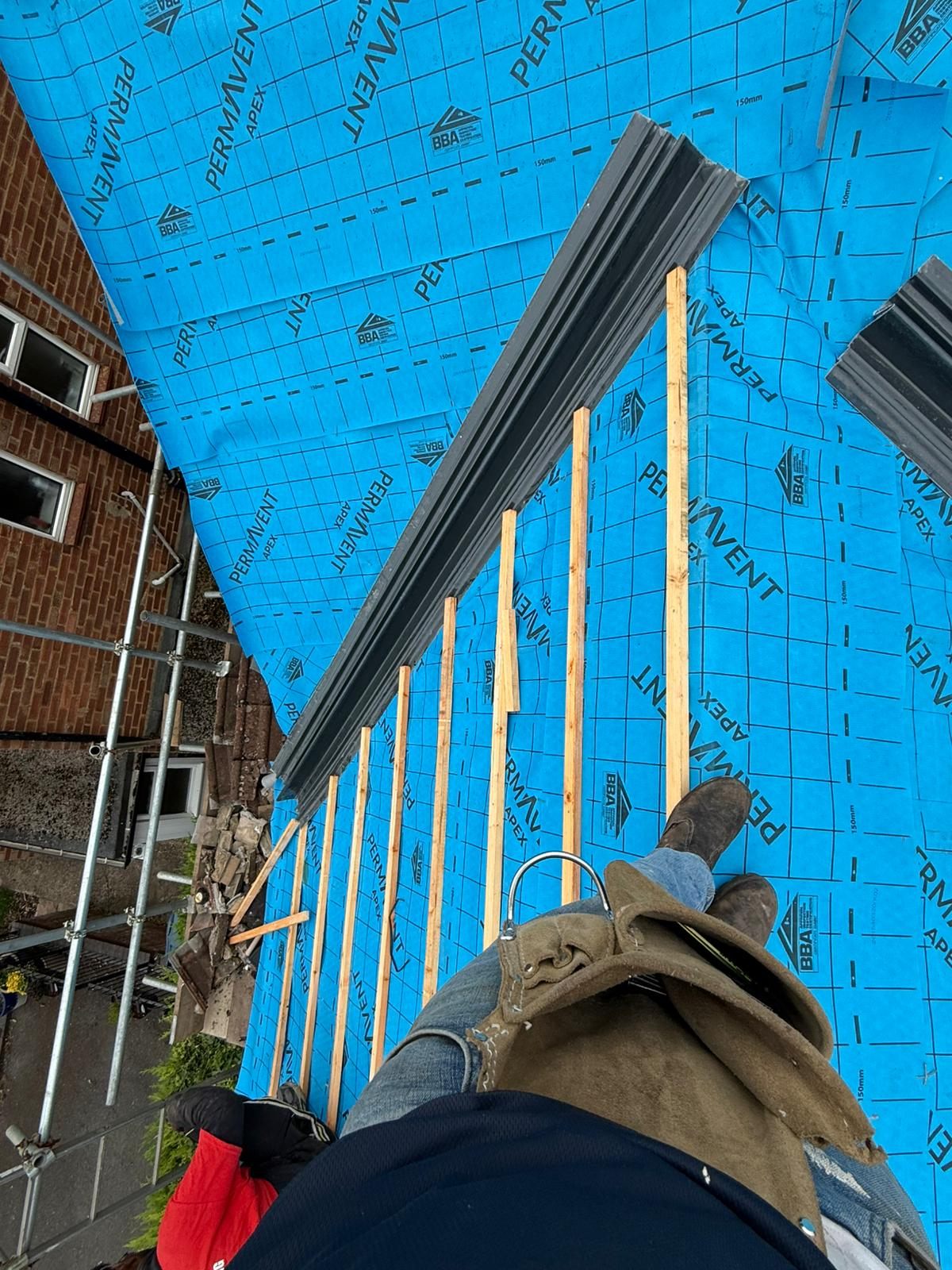 New membrane, battens and a lead valley on a re-roof by Top Level Roofing & Building Solutions